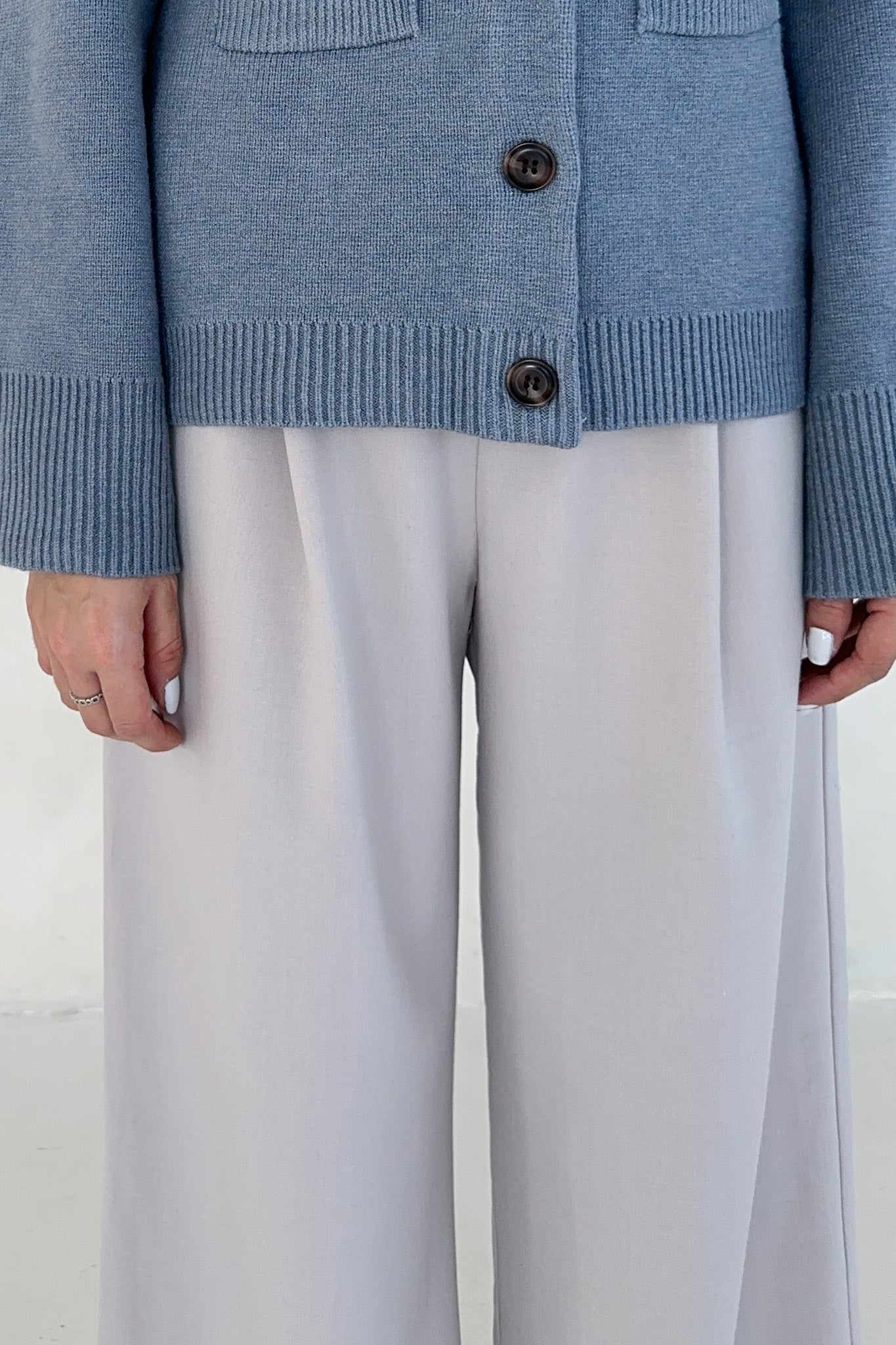 Layla Pleated Trousers - Neutral Ground