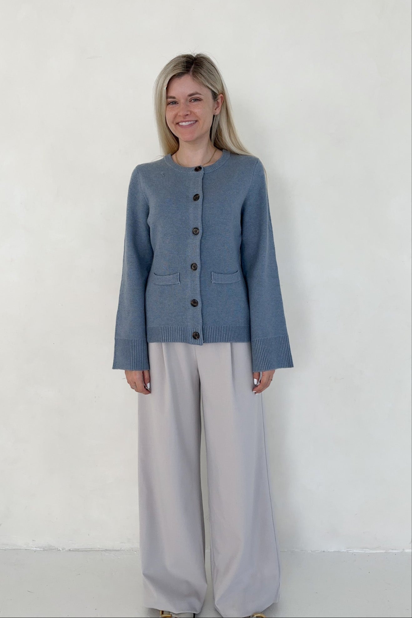 Layla Pleated Trousers - Neutral Ground