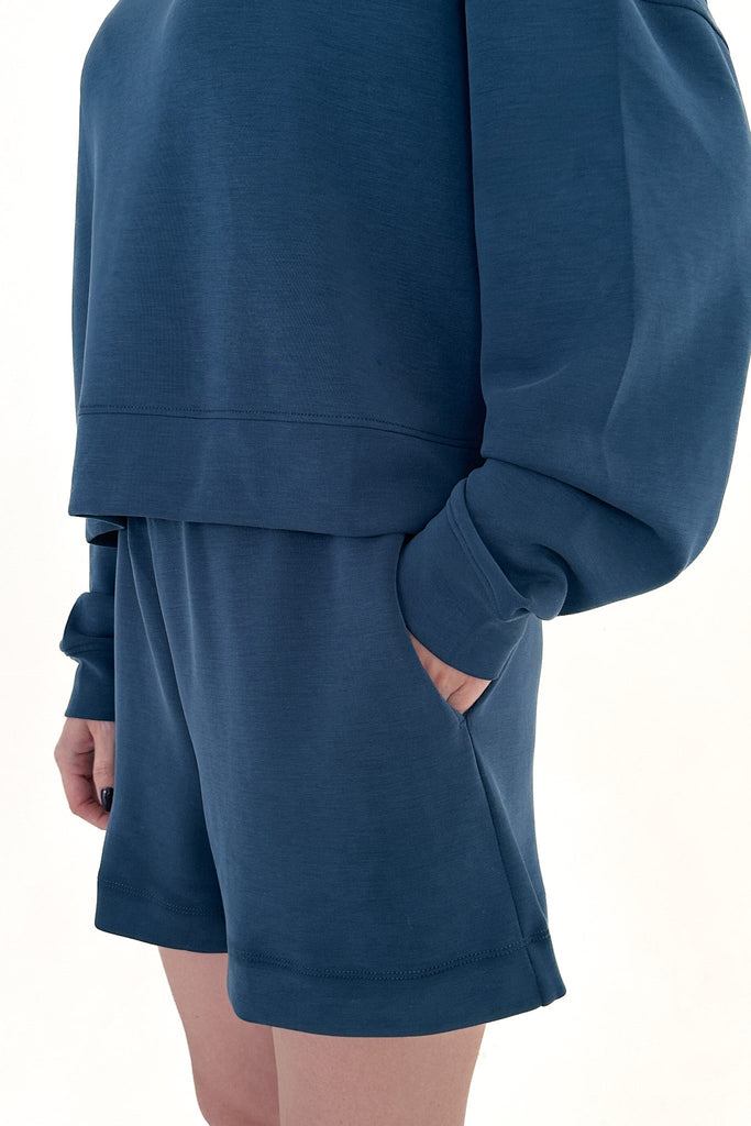 Like Butter Shorts in Midnight Blue - Neutral Ground