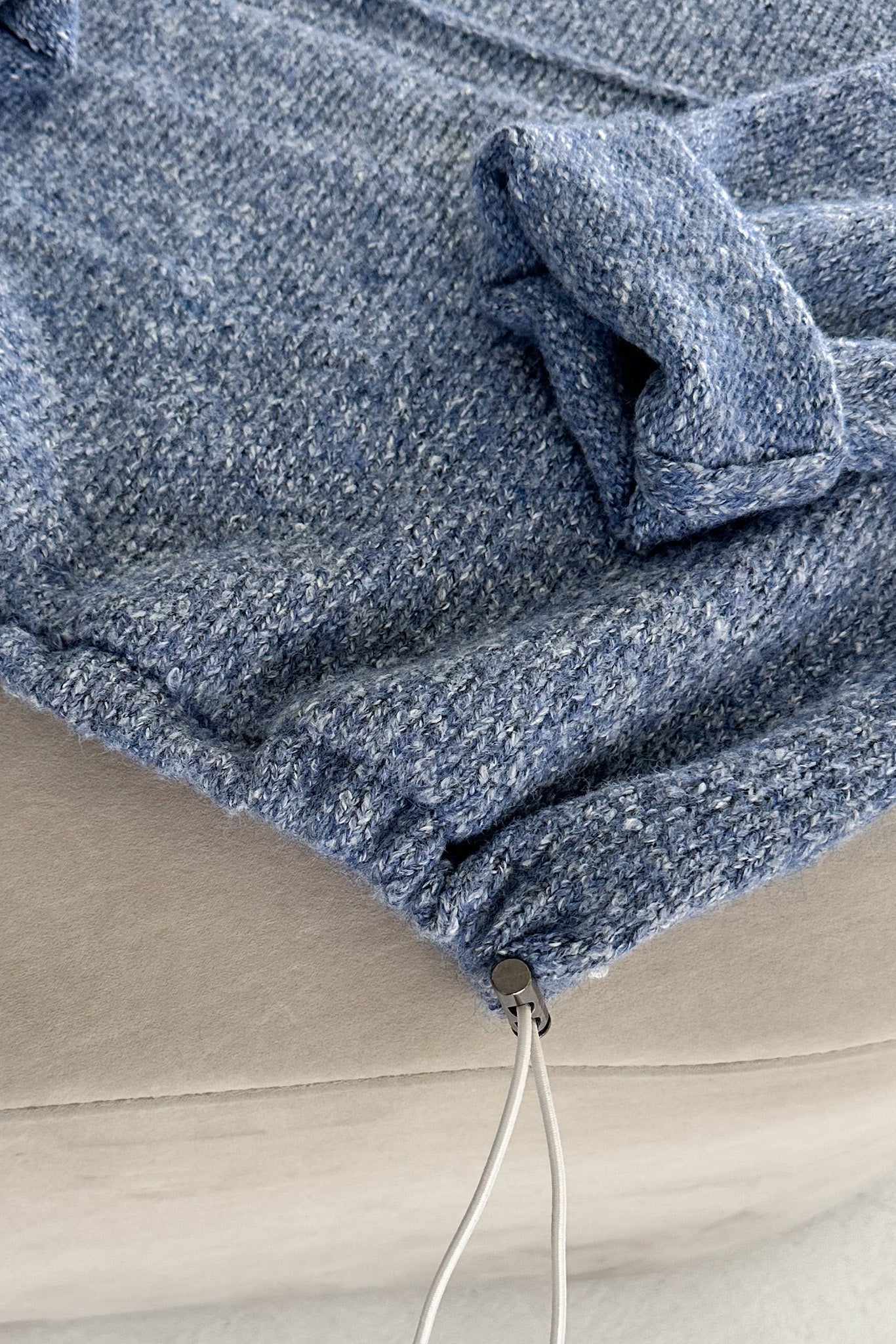 Miller Two Tone Snap Collar Sweater - Neutral Ground