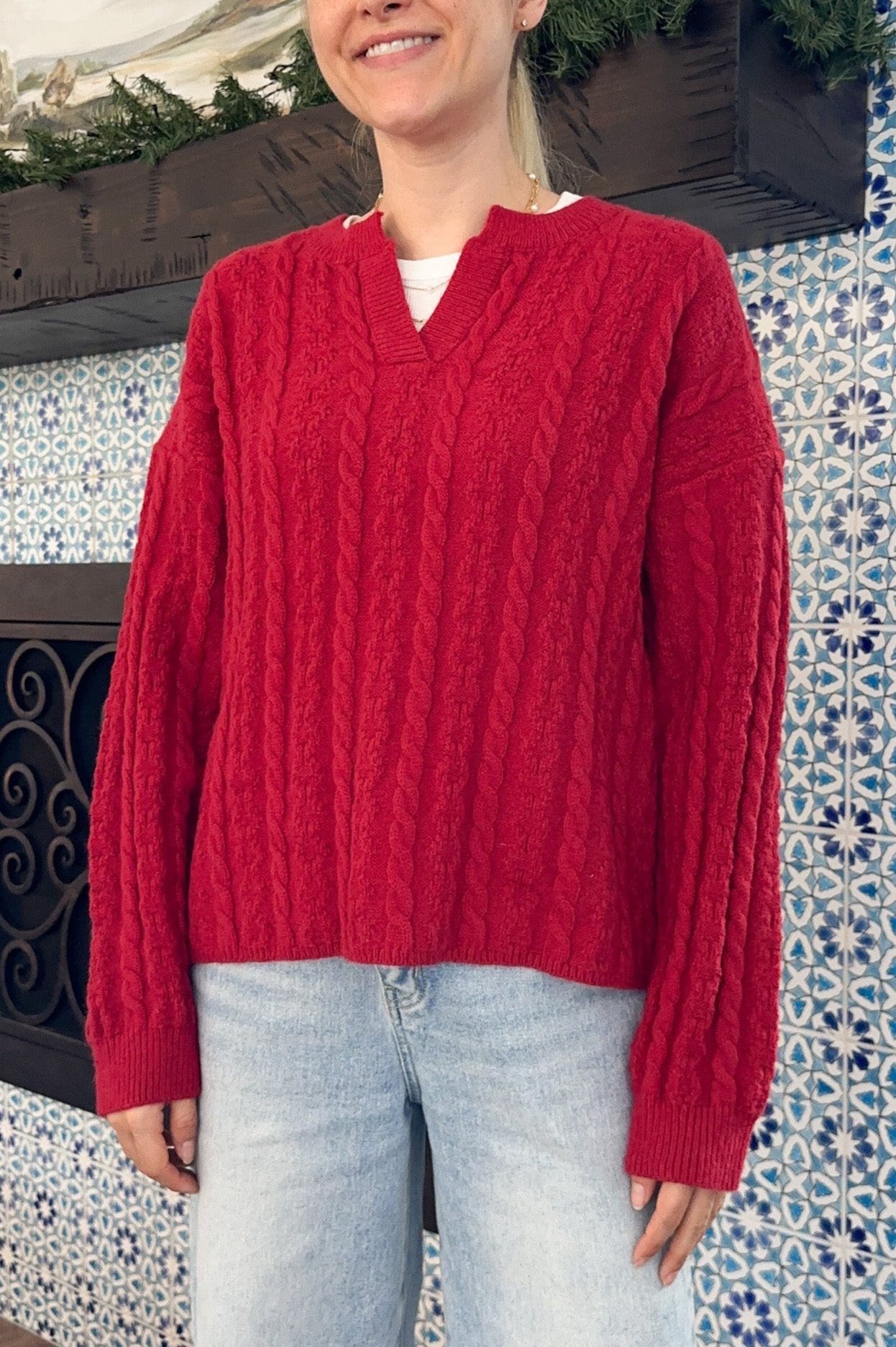 Noella Classic Cable Knit Sweater - Neutral Ground