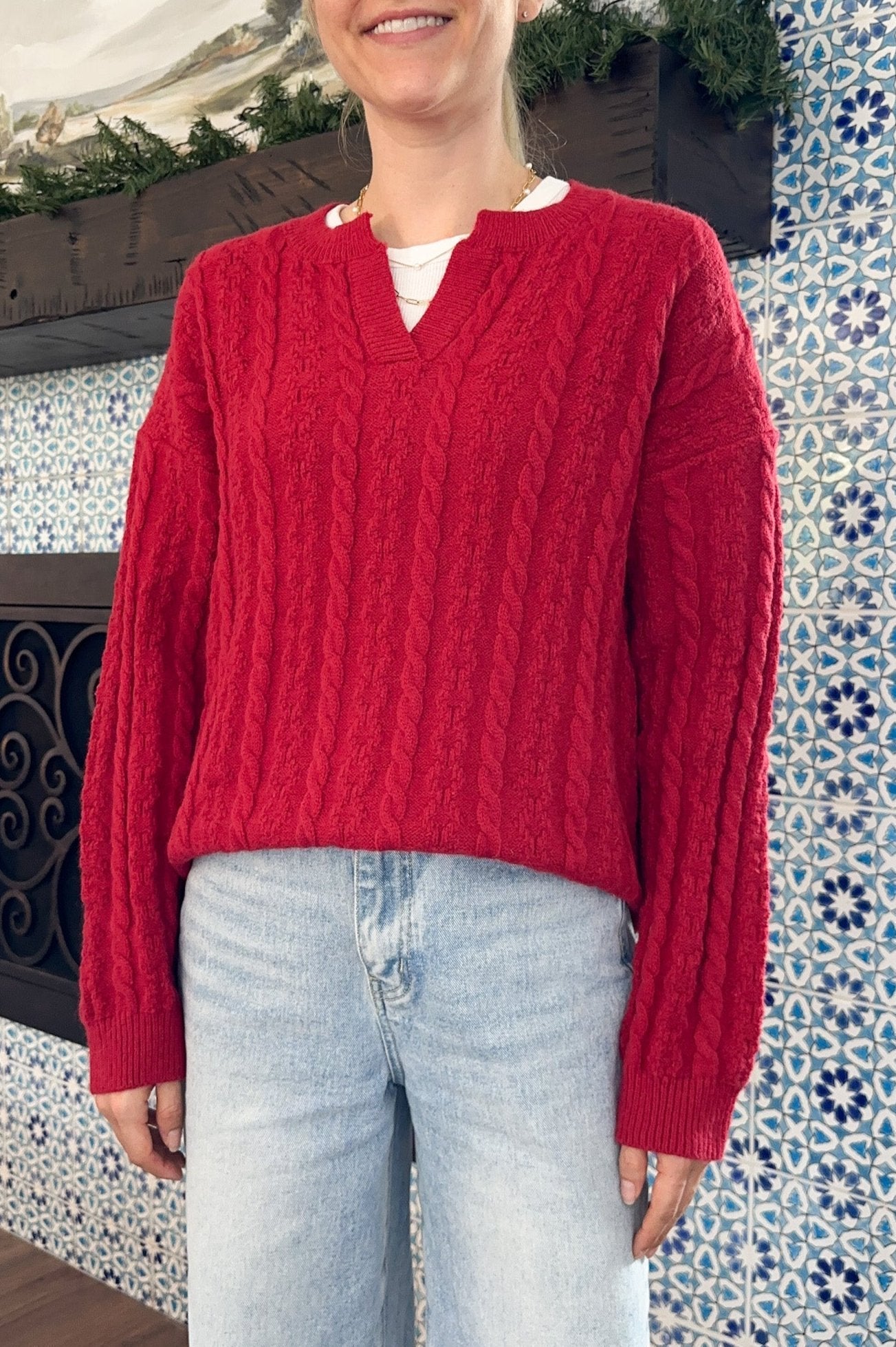 Noella Classic Cable Knit Sweater - Neutral Ground