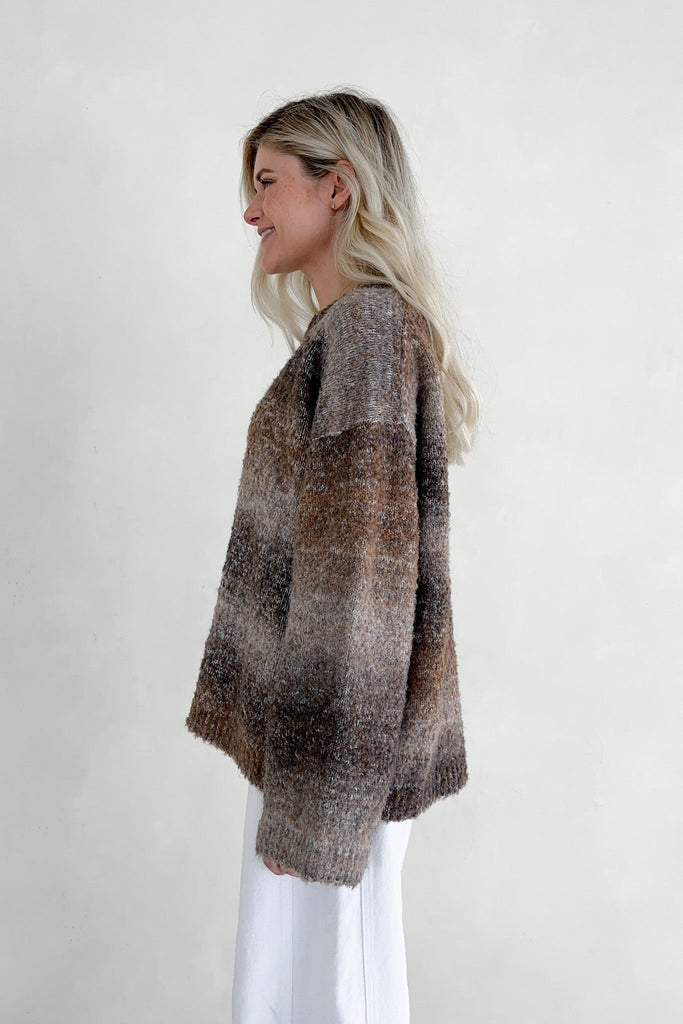 Olsen Loose Fit Ombre Sweater - Neutral Ground