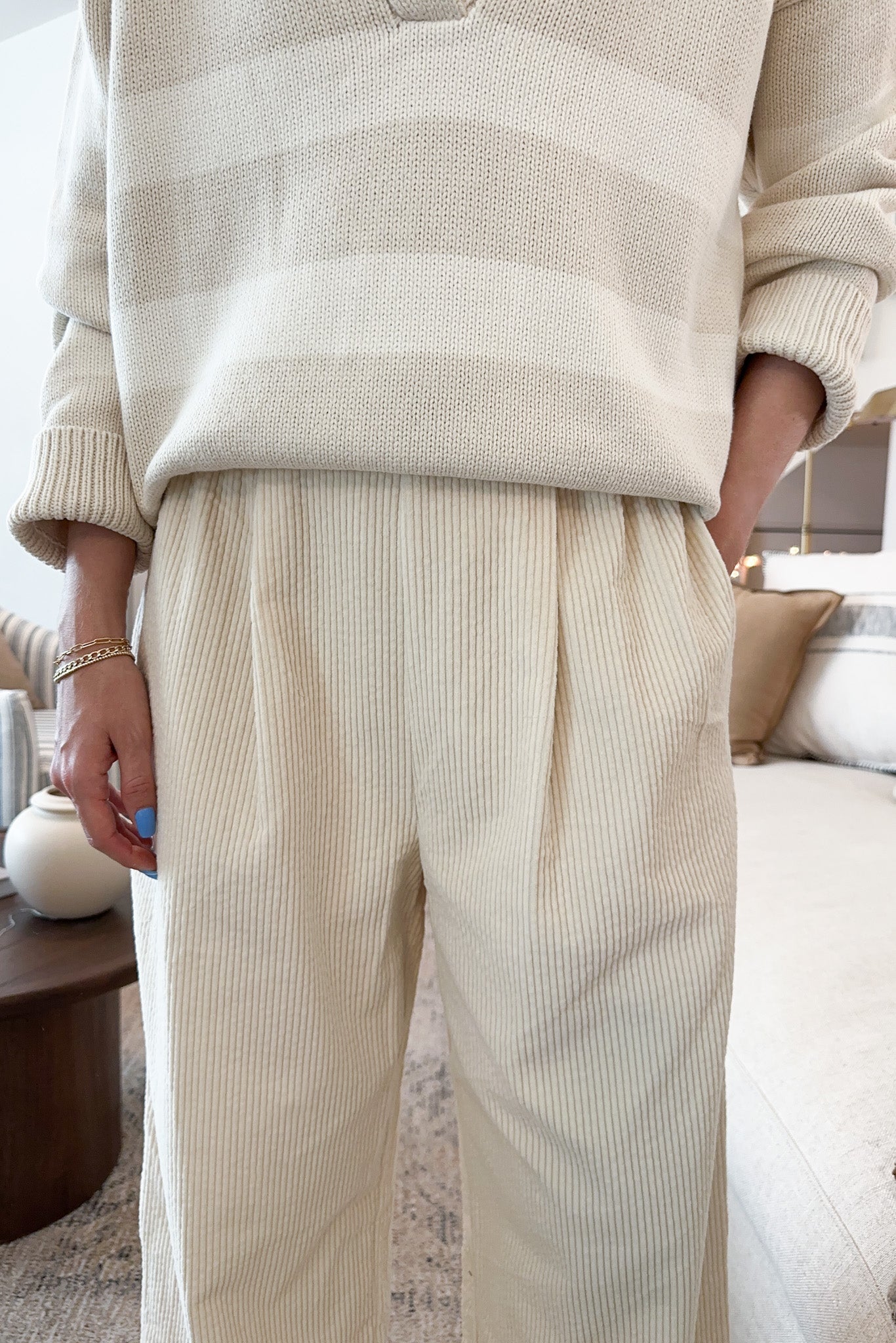 Palmer Corduroy Pants - Neutral Ground