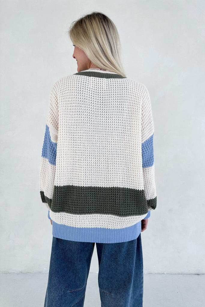 Peyton Lightweight Knit Sweater Cardigan - Neutral Ground