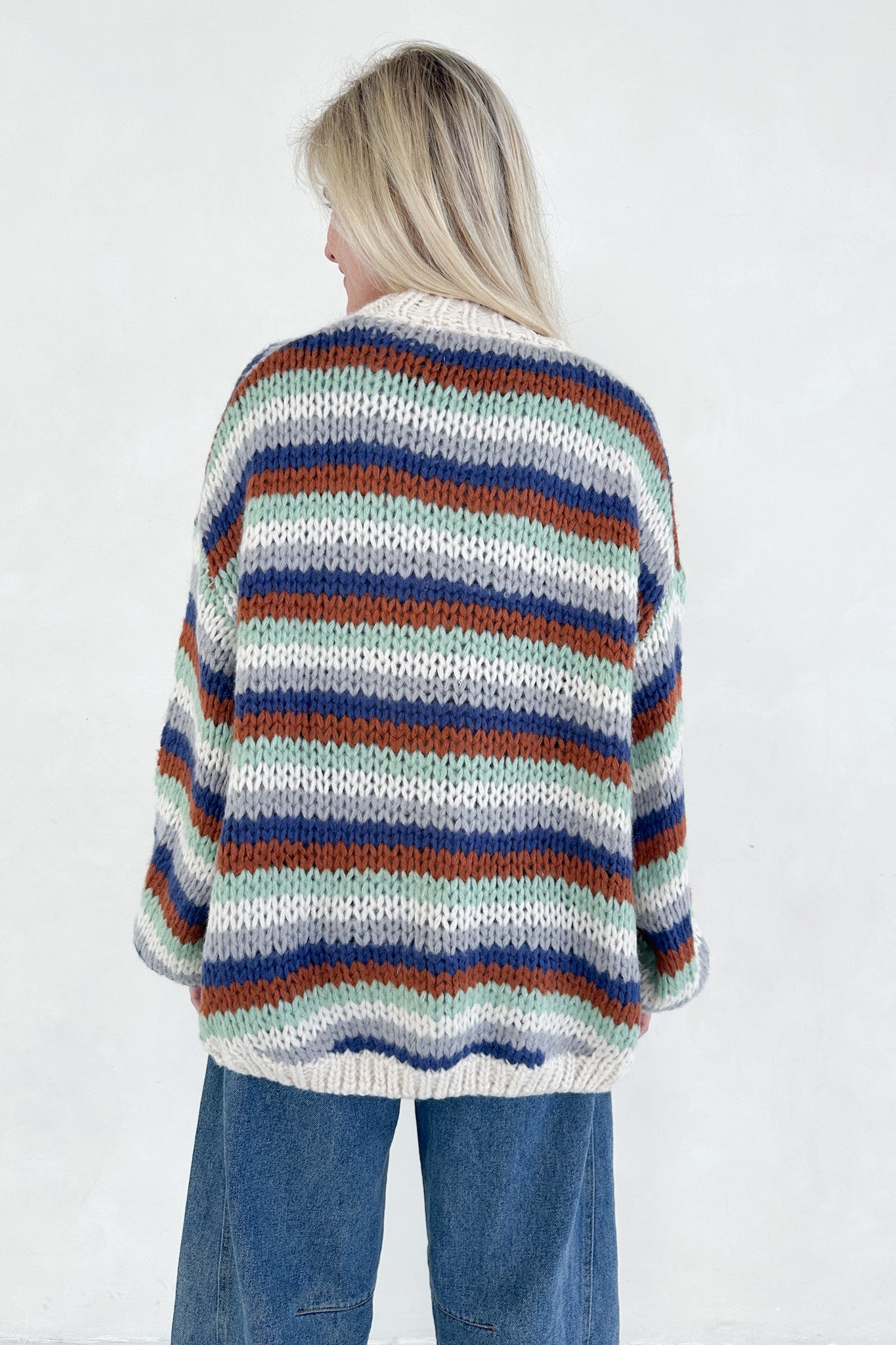 Polly Chunky Knit Cardigan - Neutral Ground