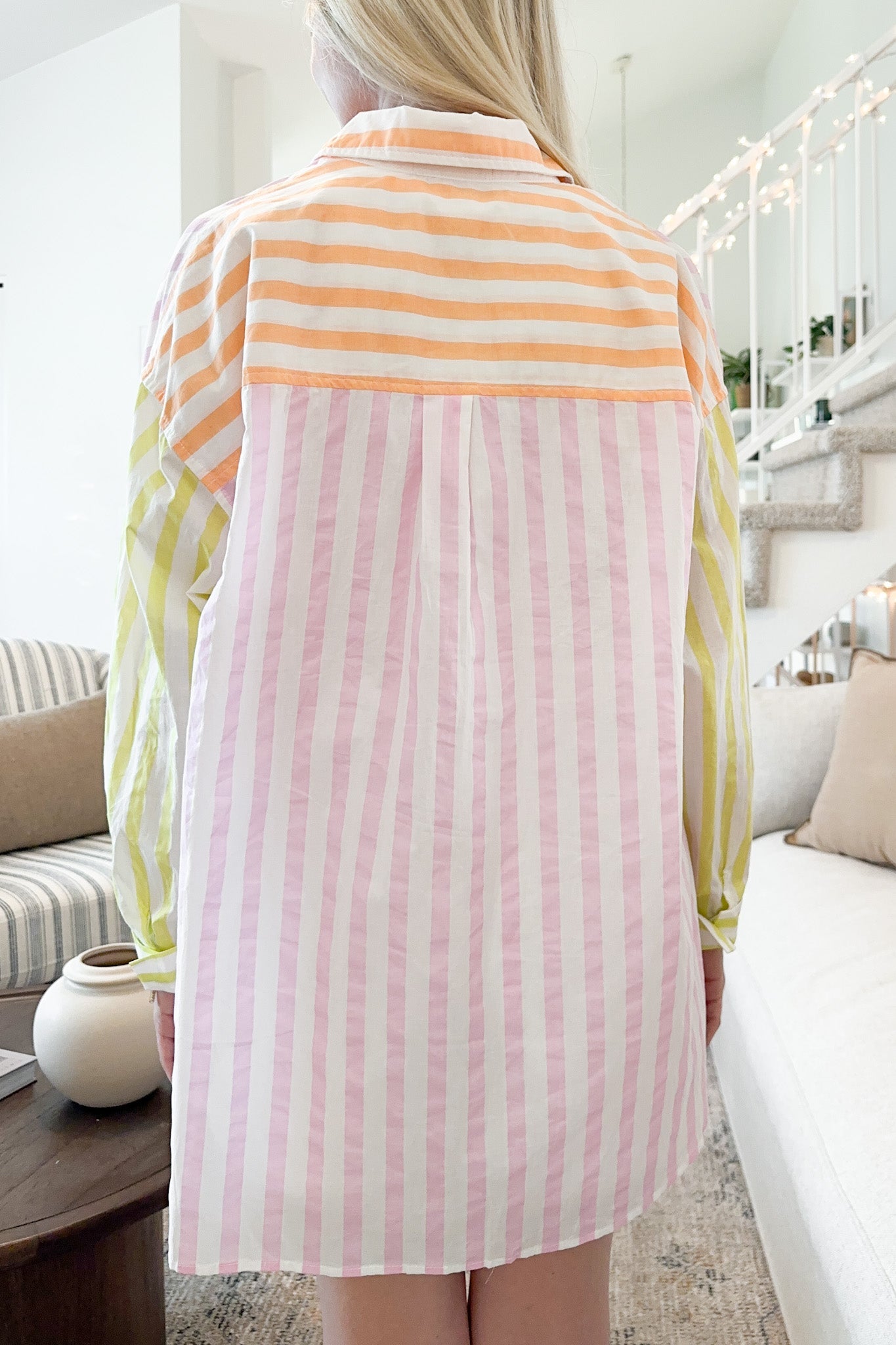 Pool Party Button Down Shirt - Neutral Ground