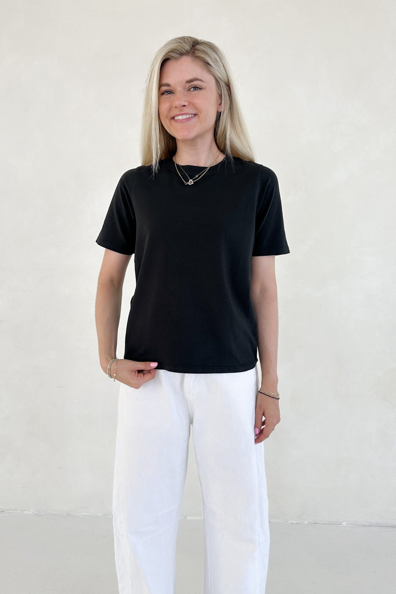 Poppy Classic Boxy T-Shirt in Black - Neutral Ground