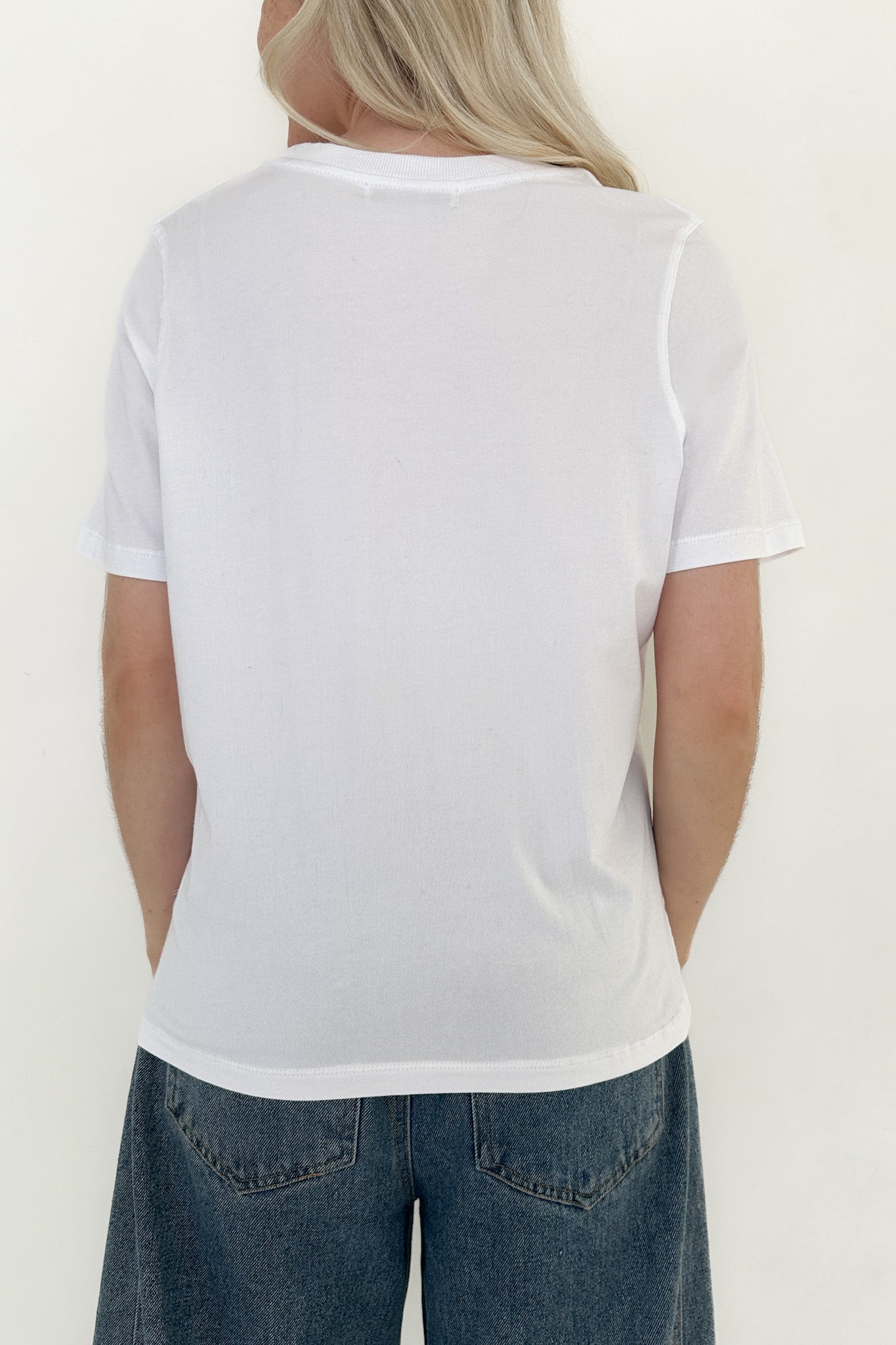 Poppy Classic Boxy T-Shirt in White - Neutral Ground
