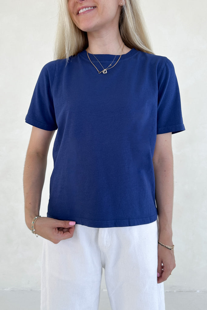 Poppy Classic Boxy T-Shirt Royal Blue - Neutral Ground