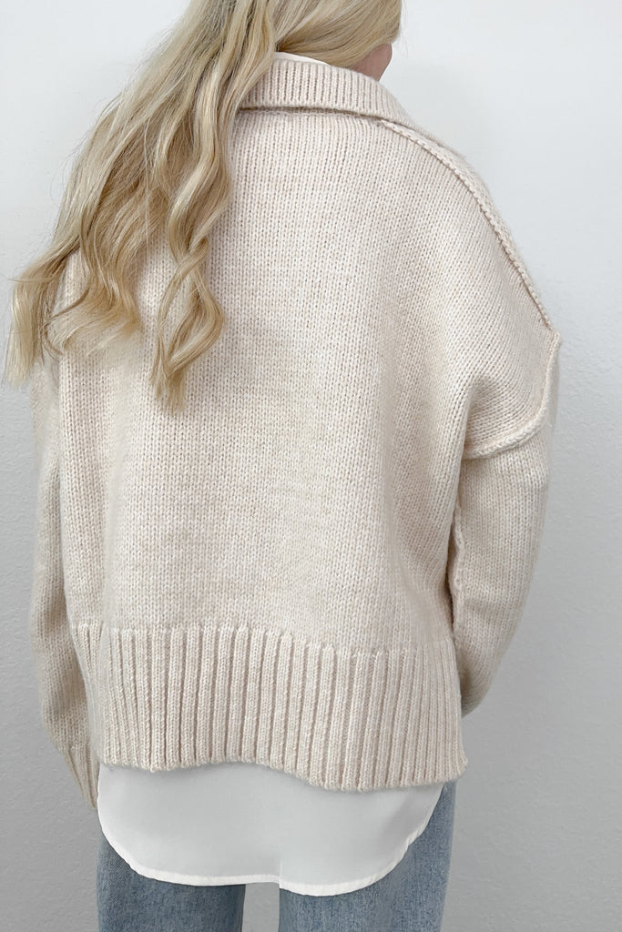 Rainy Days Soft Sweater - Neutral Ground