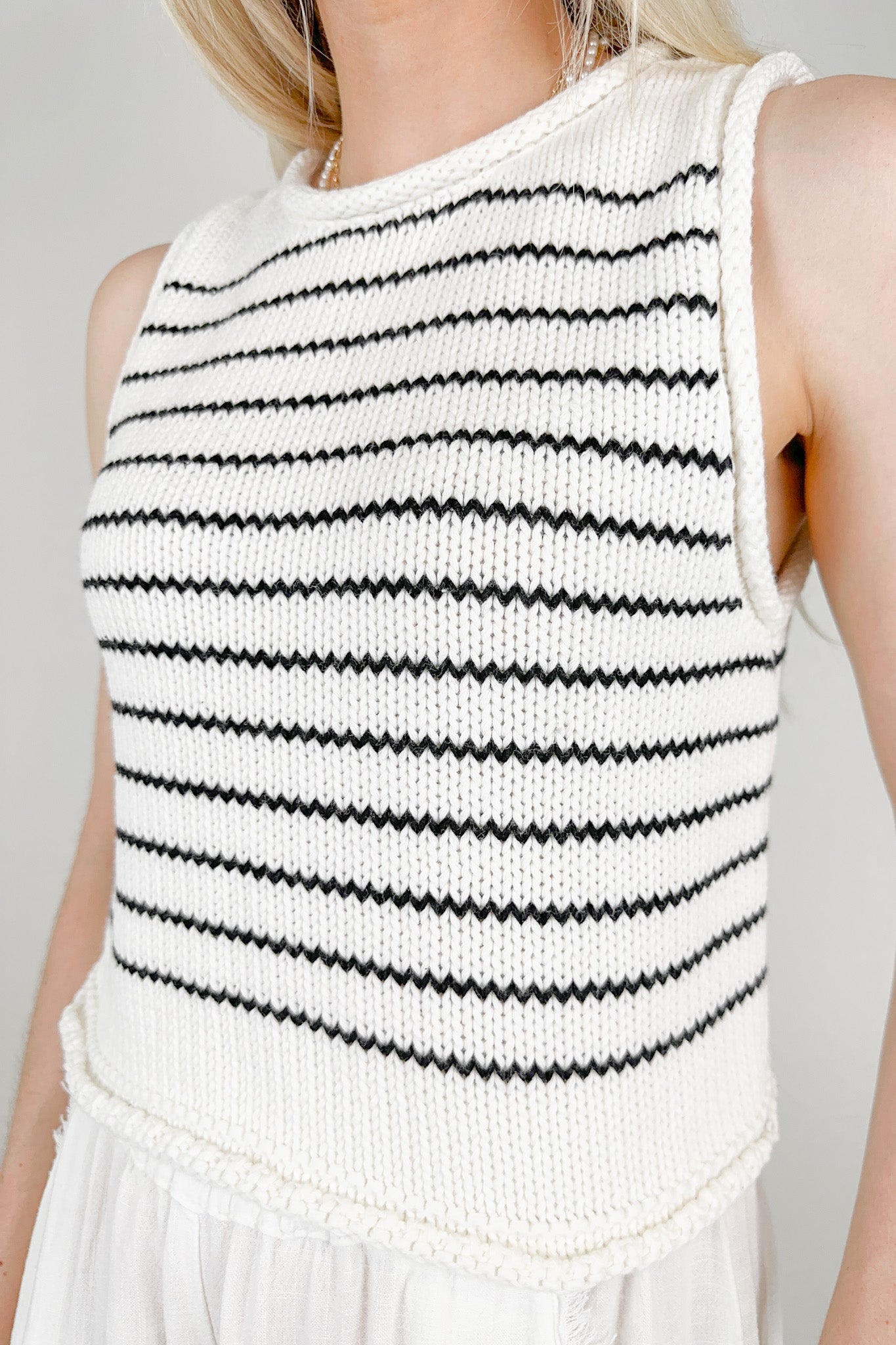 Reese Striped Knit Top - Neutral Ground