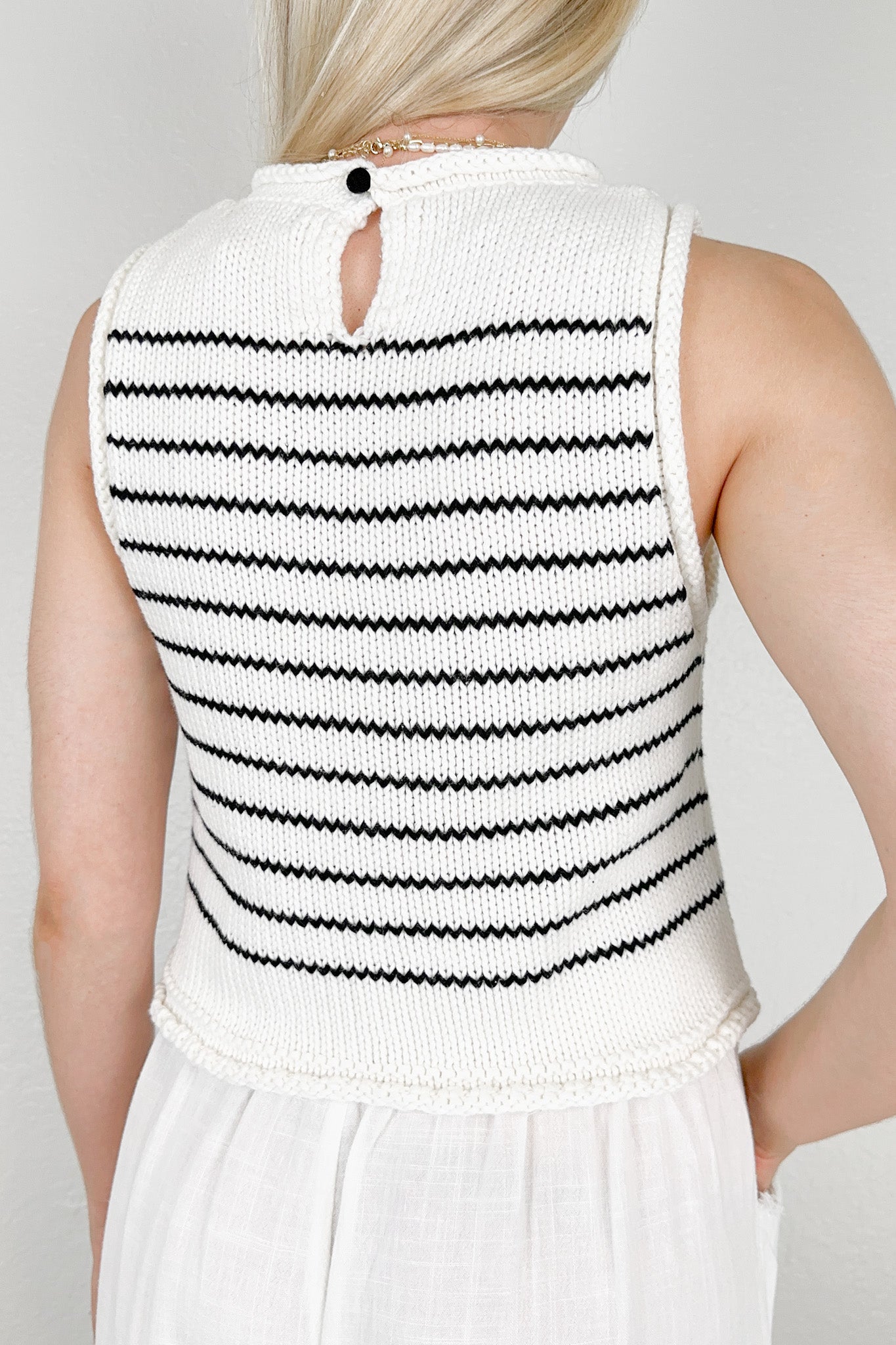 Reese Striped Knit Top - Neutral Ground