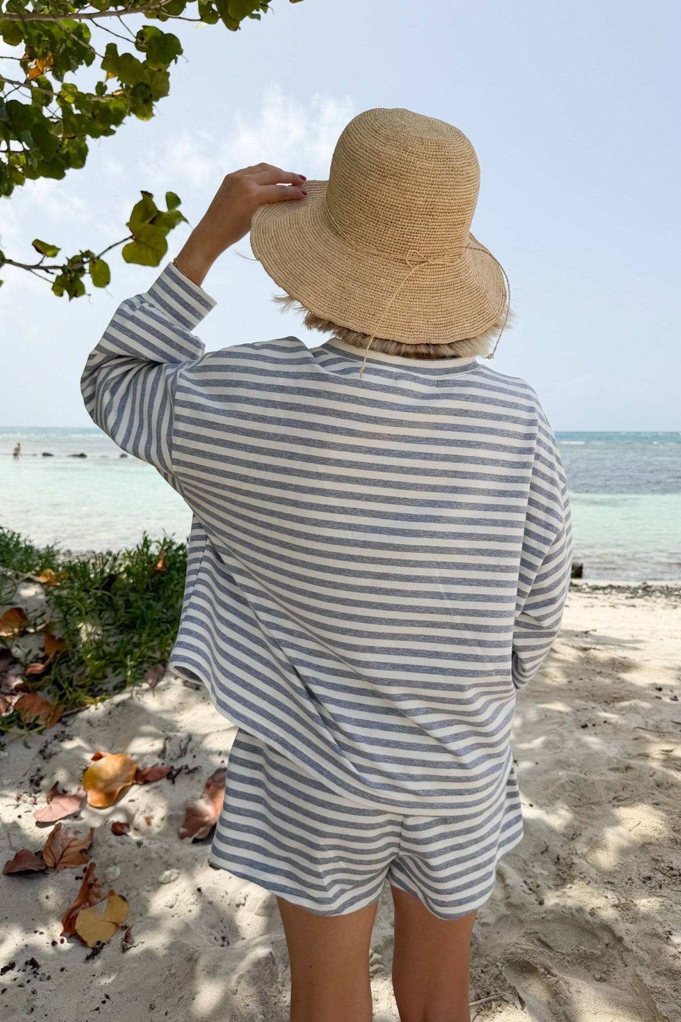 Sea Days Wide Brim Raffia Straw Hat - Neutral Ground