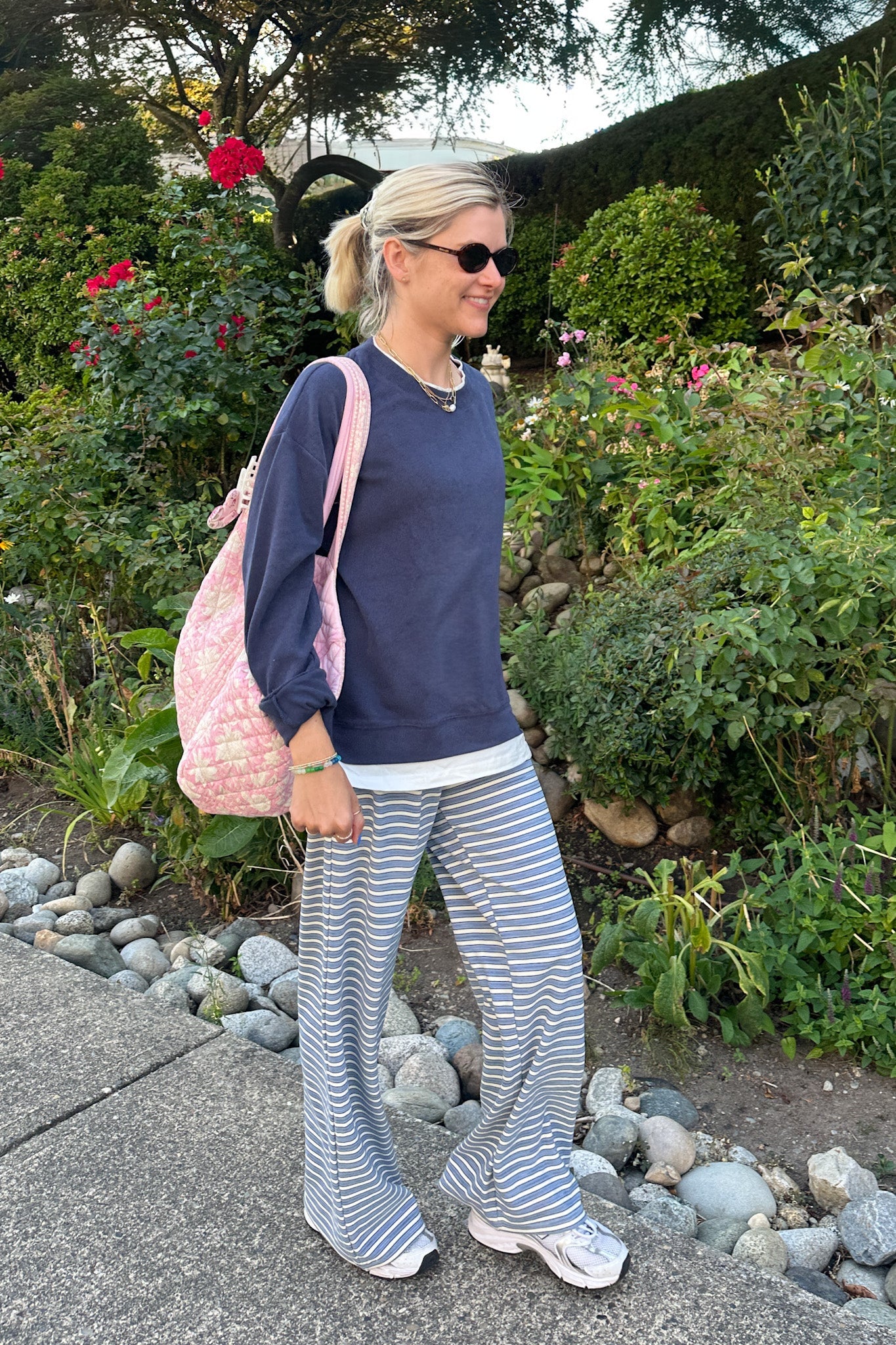 Sophie Crew Twofer Pullover in Navy - Neutral Ground