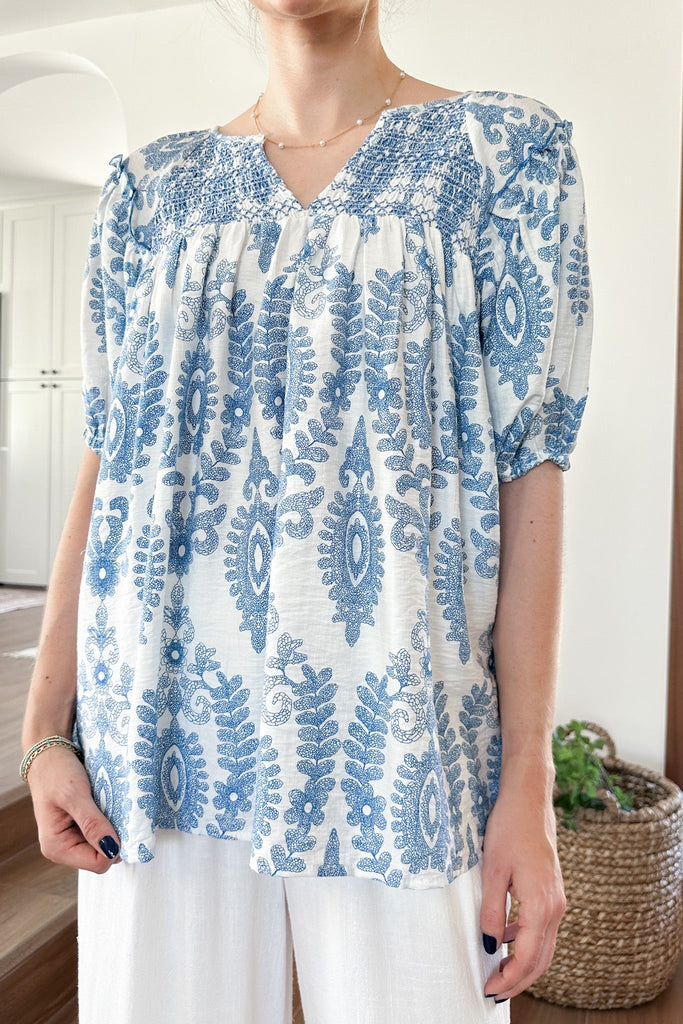 Stella Flowy Short Sleeve Top - Neutral Ground