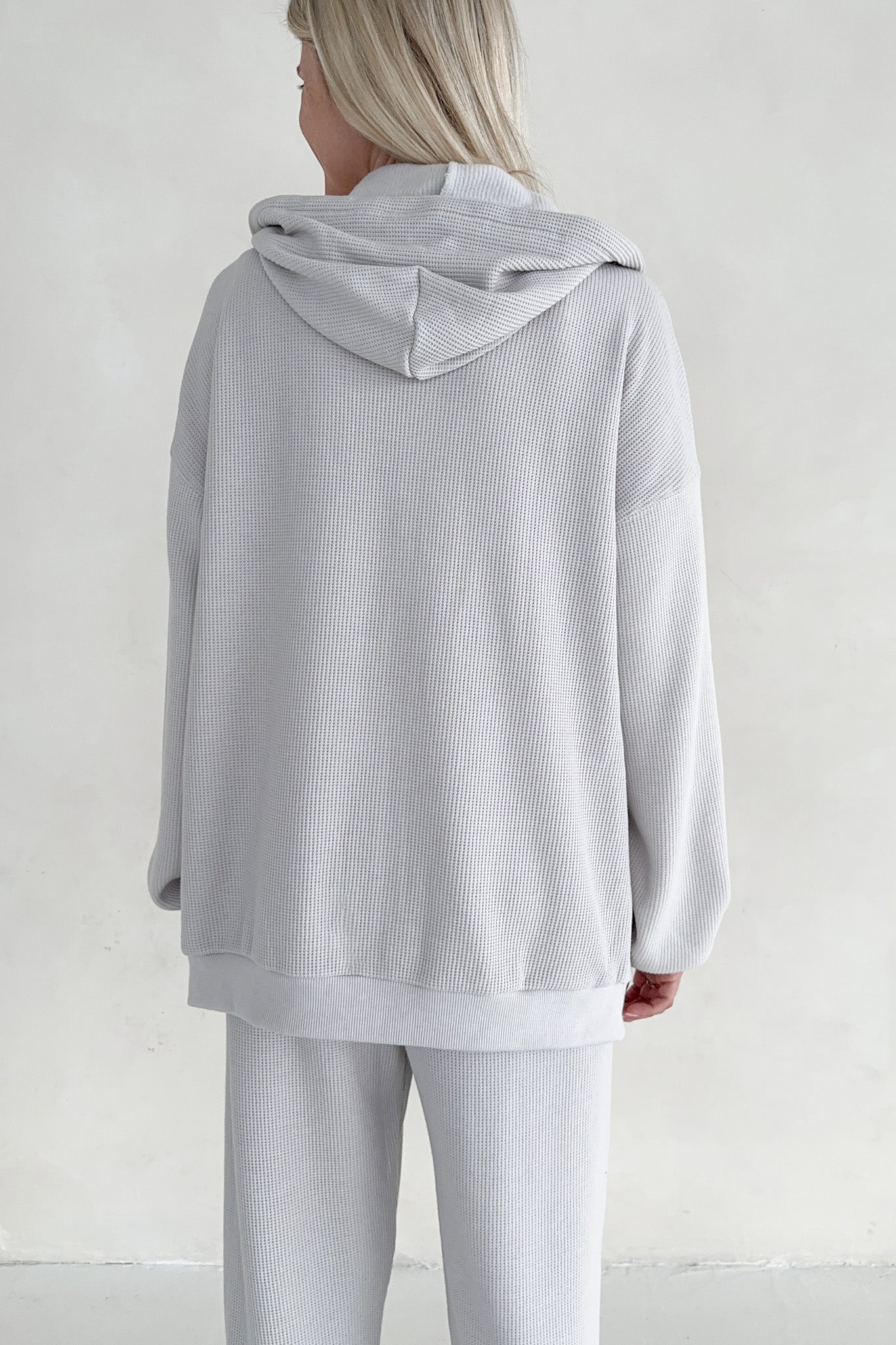 Sundays Waffle Knit Hoodie in Earl Grey - Neutral Ground