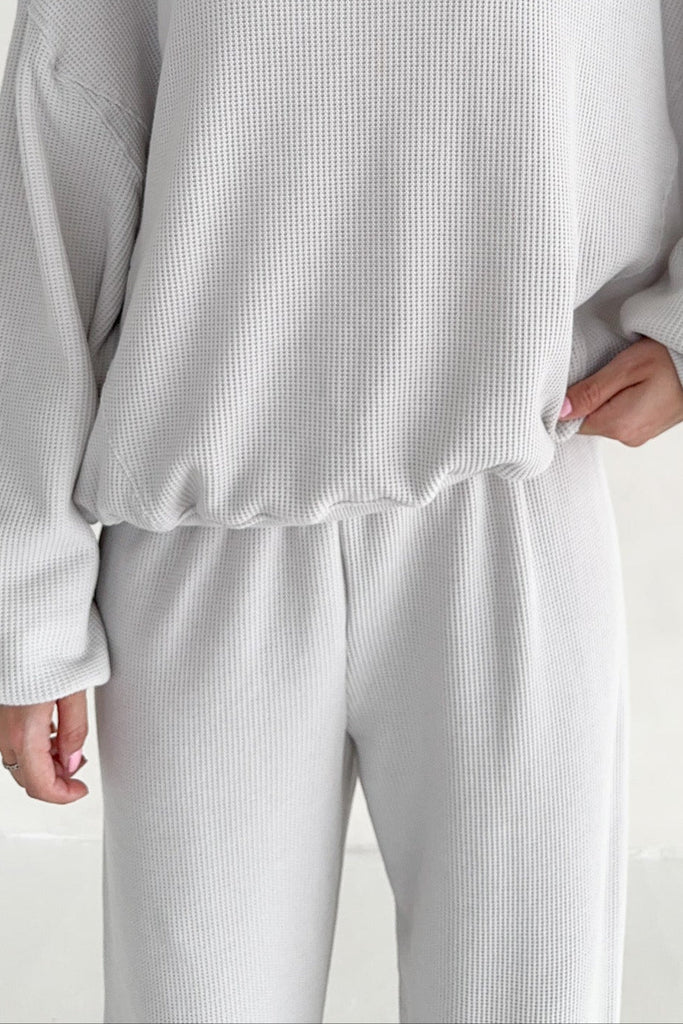 Sundays Waffle Knit Pants in Earl Grey - Neutral Ground