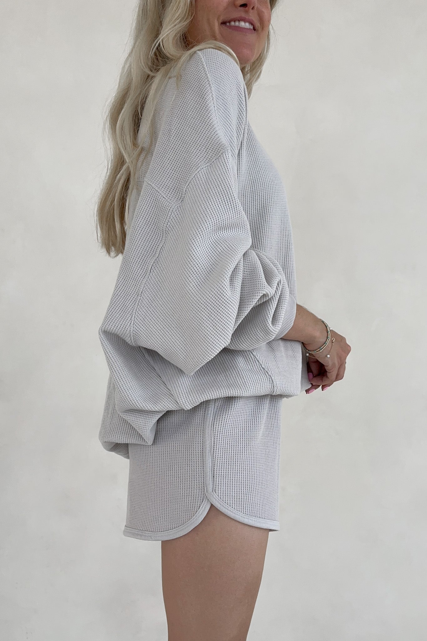 Sundays Waffle Knit Shorts in Earl Grey - Neutral Ground