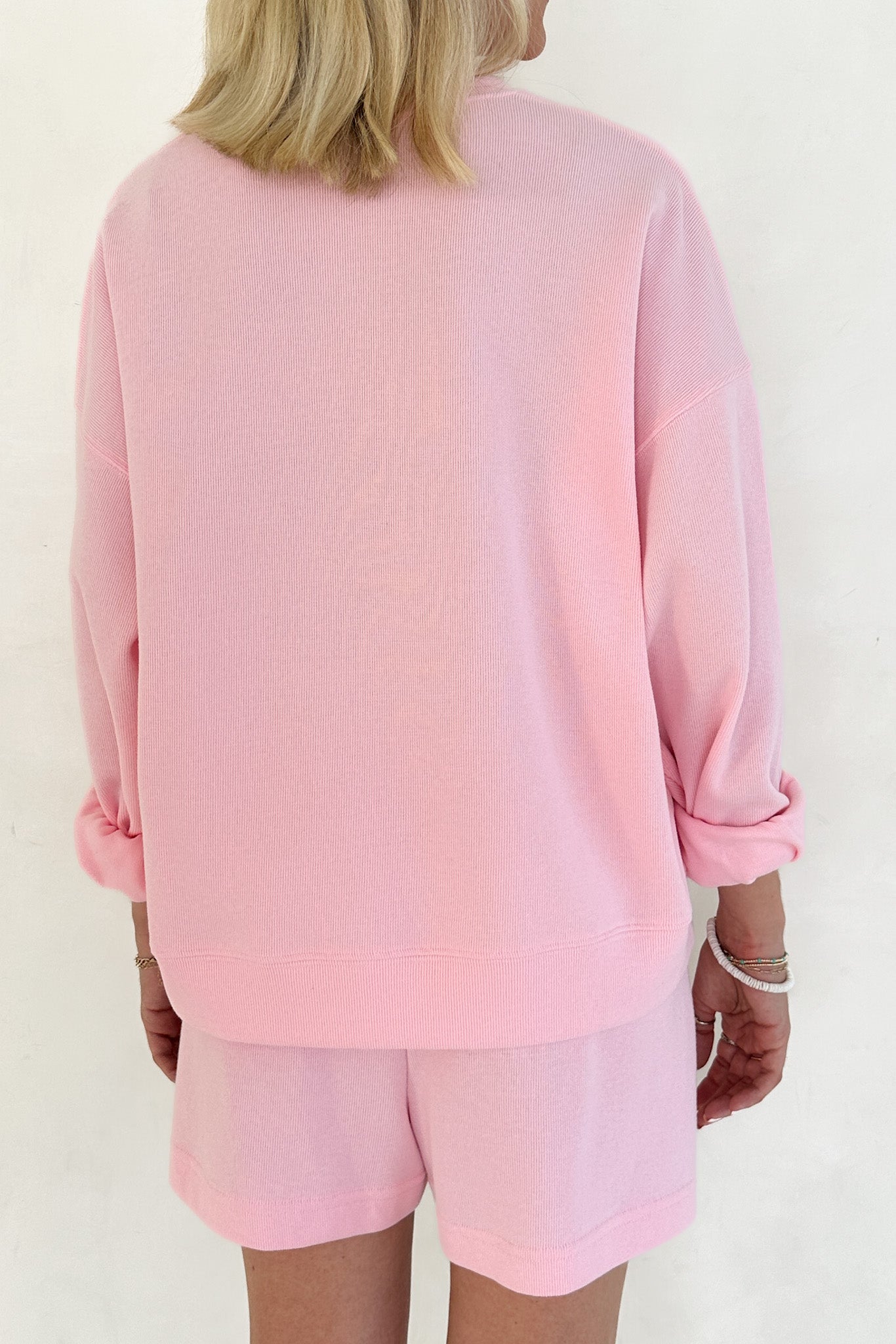 Sunkissed Slouchy Pullover Top in Hibiscus - Neutral Ground