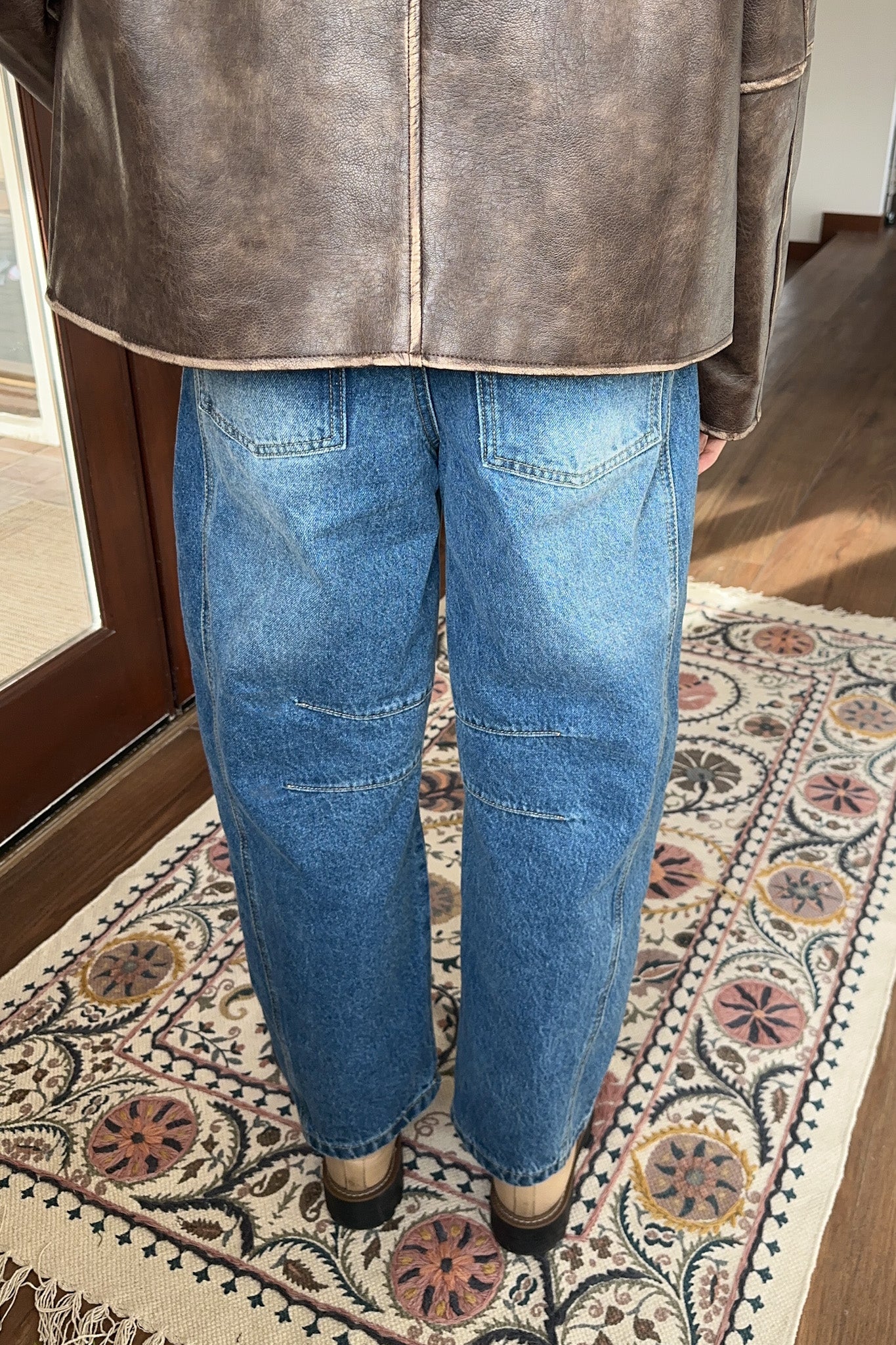 Weston Relaxed Fit Denim Barrel Jeans - Neutral Ground