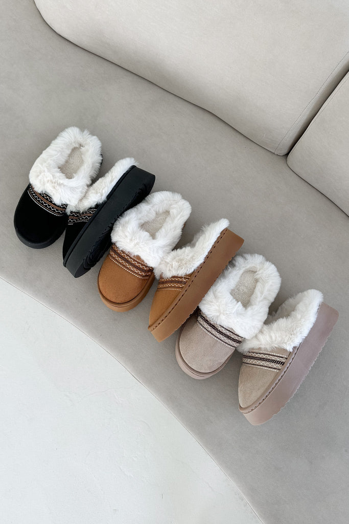 Willow Vegan Suede Mule Slipper in Bone - Neutral Ground
