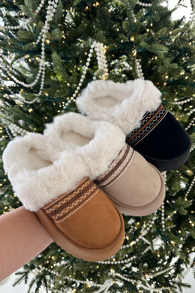 Willow Vegan Suede Mule Slipper in Bone - Neutral Ground