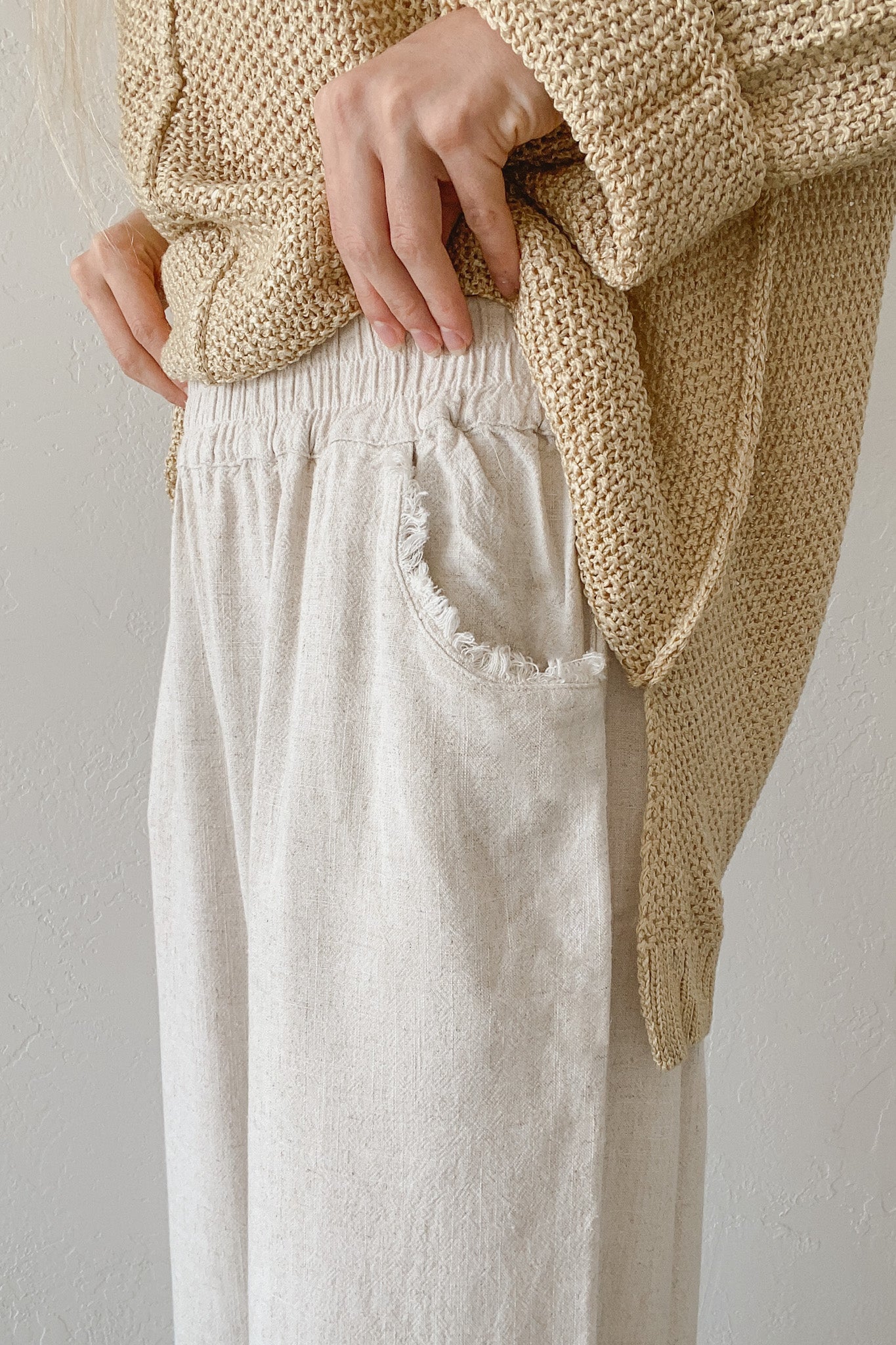 Cabana Linen Pant in Natural - Neutral Ground
