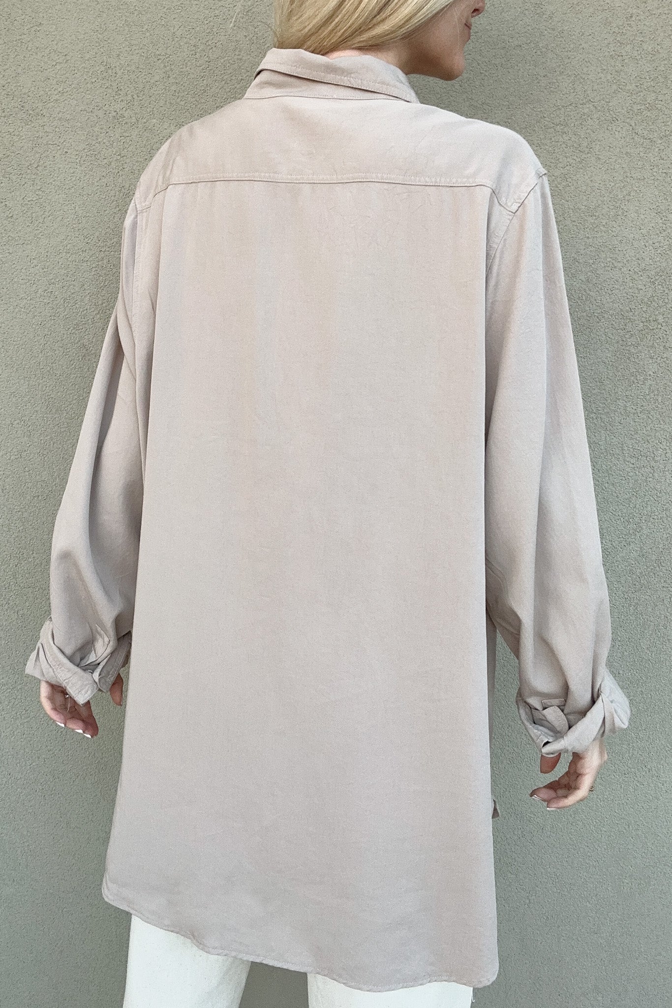 Bay Button Down Shirt - Neutral Ground