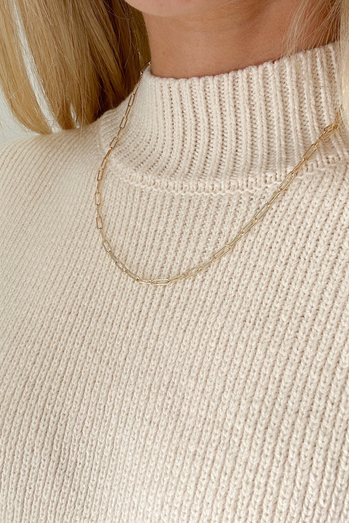 Martha Link Chain Necklace - Neutral Ground