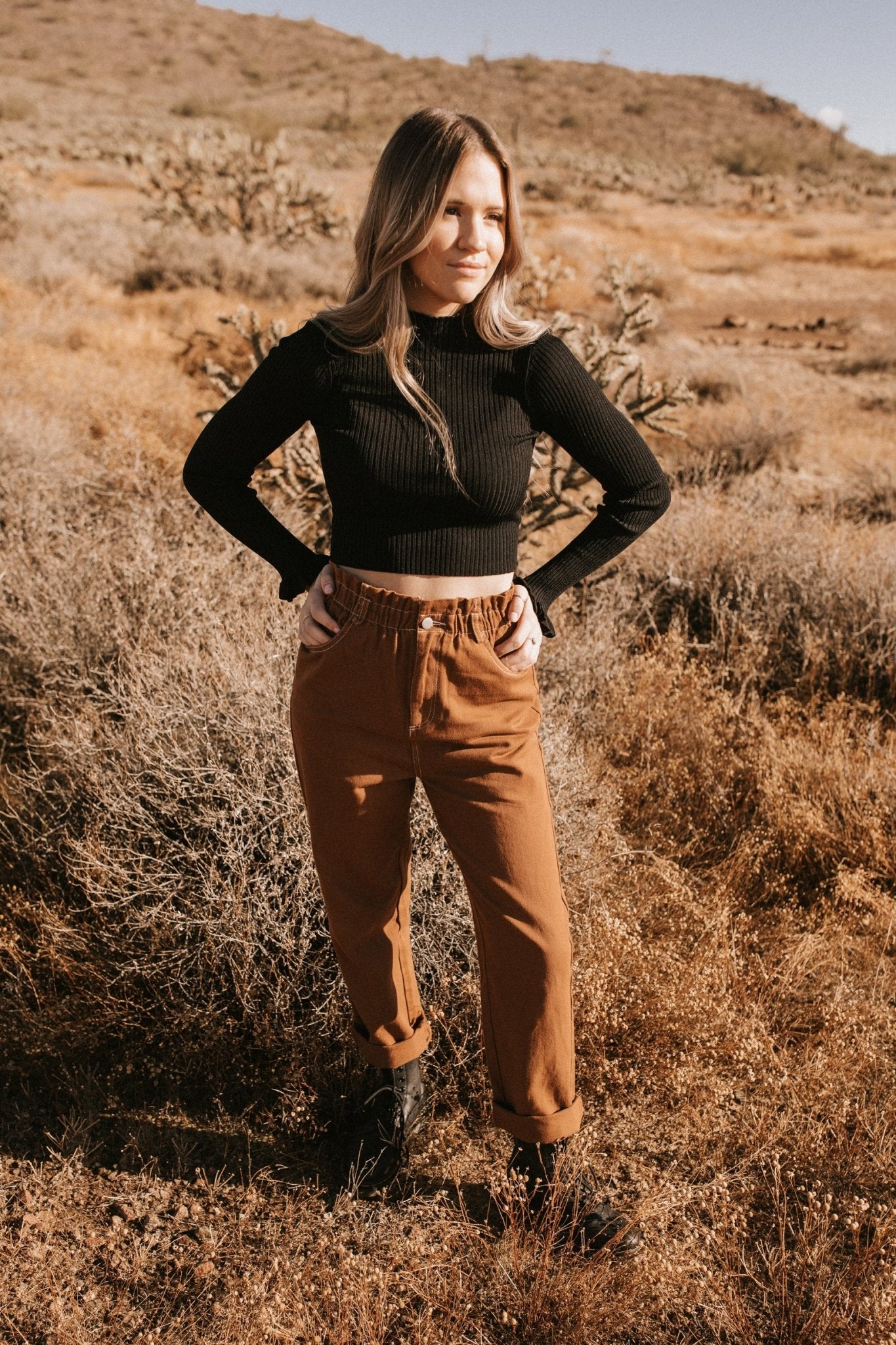 Penny Paper Bag Pant - Neutral Ground