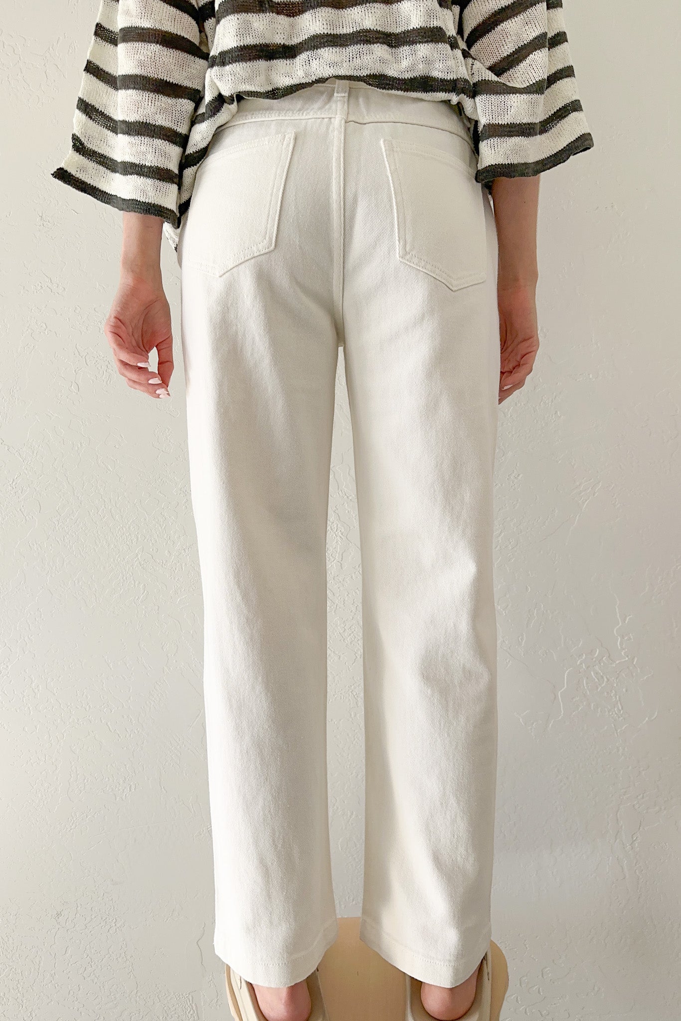 Rue Crisscross Jeans - Neutral Ground