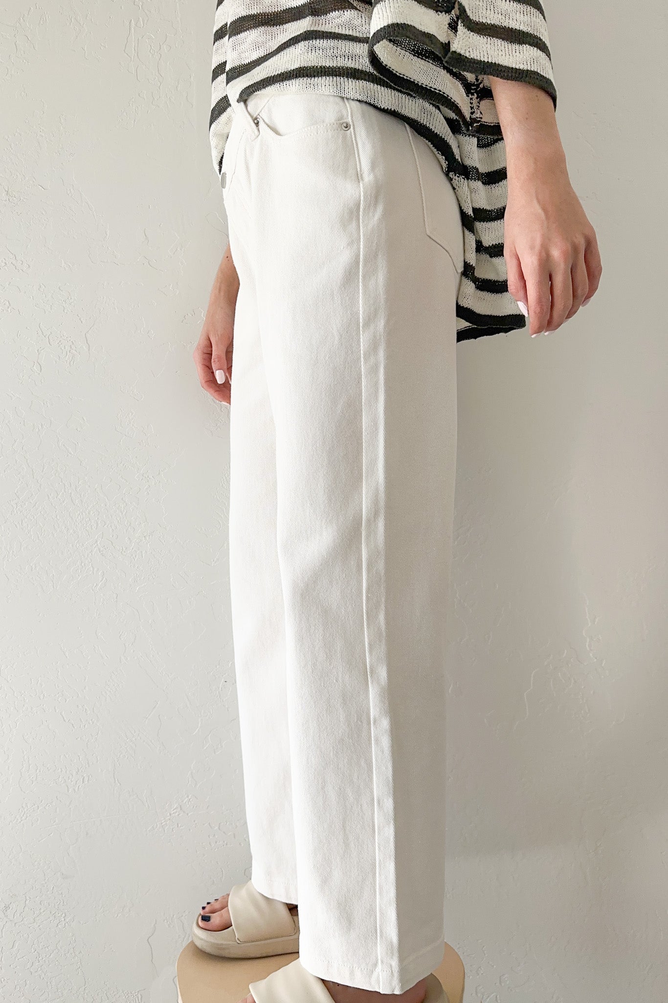 Rue Crisscross Jeans - Neutral Ground